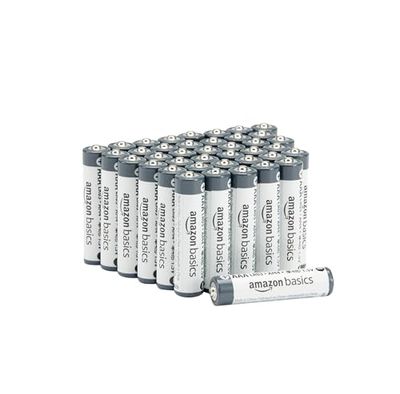 Amazon Basics - Pacote de 40 pilhas industriais alcalinas AAA, 1,5 volts, vida útil de 5 anos