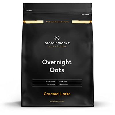 Overnight Oats | Colazione Ad Alto Contenuto Proteico | Snack A Basso Contenuto Di Zucchero | Avena A Basso Indice Glicemico | THE PROTEIN WORKS | Caramel Latte | 500g