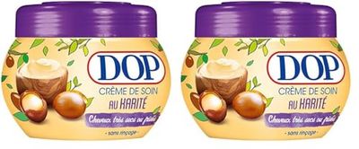 Dop Crème Nourrissante pour Cheveux très Secs ou Crépus Karité, 300ml (Lot de 2)