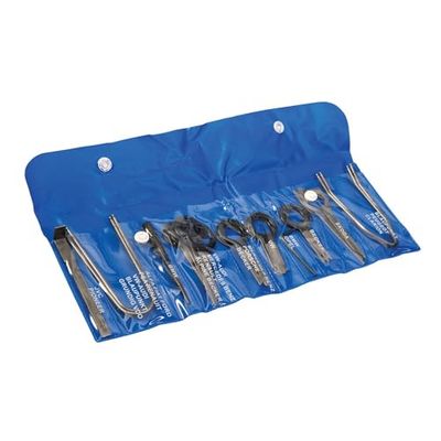 Silverline 333101 Autoradio-demontagegereedschap, zilver, 20-delige set