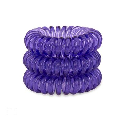 Deep Purple SpiraBobble | Fasce per capelli da donna - Set di 6 elastici per capelli | Elastico per capelli resistente | Anello a spirale per coda di cavallo