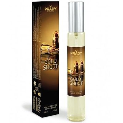 Prady - Eau de Toilette Gold Shoot - 33 ML - Parfum élégant et sophistiqué pour une sensation de luxe et de raffinement.