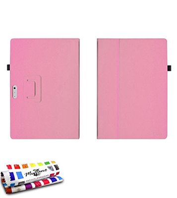 Funda Folio con solapa MICROSOFT SURFACE PRO 3 ["Le Folio" Premium] [Rosa] de MUZZANO + ESTILETE y PAÑO MUZZANO REGALADOS - La Protección Antigolpes ULTIMA, ELEGANTE Y DURADERA para su MICROSOFT SURFACE PRO 3