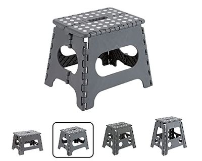 ARREGUI TB-027-G Tabouret Pliant Multiusage, Marchepied, 27 cm de hauteur, Gris
