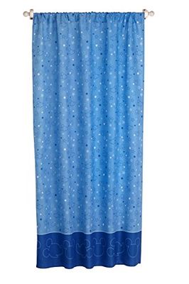 Disney Mickey Mouse Speeltuin Pals Gordijnpaneel met Tie Back, Blauw en Lichtblauw