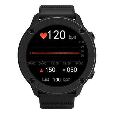 Blackview X5 Orologio Collegato da Uomo, SmartWatch, Impermeabile IP68, Esame Sanitario, Frequenza Cardiaca e Qualità del Sonno, Promemoria sedentarietà, Modalità Sport, Autonomia 10 Giorni, Nero