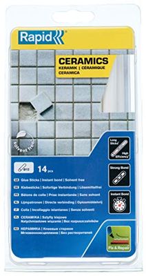 Rapid Barras de Cola Ø12 x 190 mm para Cerámica, 250 g, Blanco