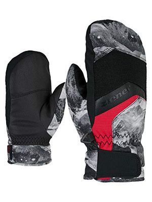 Ziener LABINOS AS(R) Mitten Glove Junior, Guanti da Sci/Sport Invernali, Impermeabili, Traspiranti. Bambino, Stampa Grigio, Set da 3