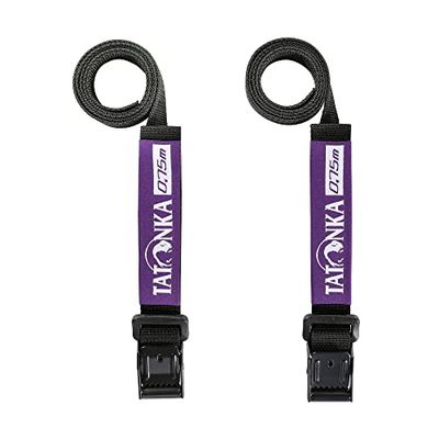 Tatonka Easy Strap Verpakkingsriem, 18 mm/0,75 m (2 stuks), twee spanbanden met metalen sluiting, 1,8 cm breed en 75 cm lang, voor volumeregeling of voor het bevestigen van uitrusting
