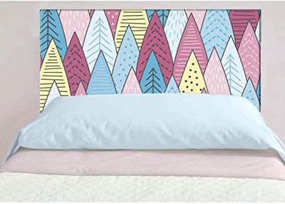Oedim Cabecero Cama PVC Pinos de Colores, Pegasus, Multicolor, 115x60cm