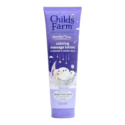 Childs Farm SlumberTime Sleep Calming Massage Lotion, Lavender & Moon Milk | Soothing & Hydrating | Suitable for Newborns with Dry, Sensitive Skin, 150ml