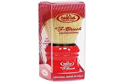 OMEGA S-Brush sintético SETOLA CINGHIALE Pincel de barba (rojo) S10049