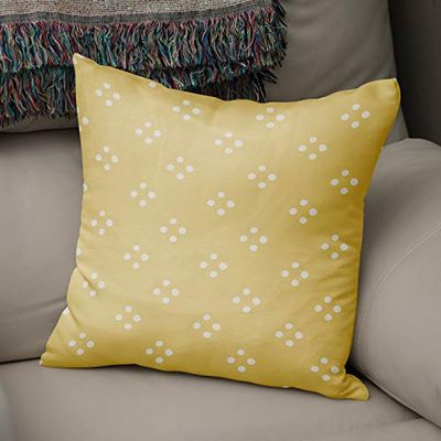 BonaMaison Fundas para Cojínes, Amarillo neón y Humo Funda de Almohada Elegante y Suave para Sofá Coche Moderna Decoración del Hogar Habitación, 43x43 Cm - Diseñado y Fabricado en Turquía