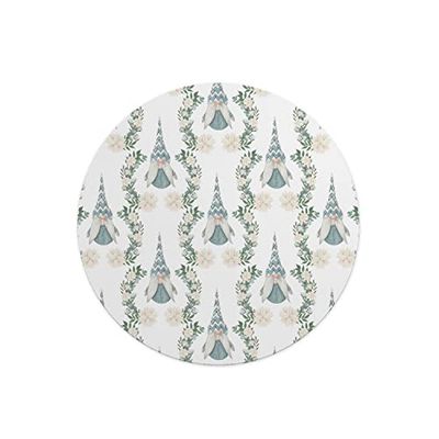 Questo Casa, Tapis de Souris Rond imprimé numérique avec Fond antidérapant pour Bureau et Maison Diamètre 22 cm