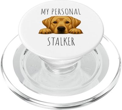 Funny Yellow Labrador Dog Owner PopSockets PopGrip para MagSafe