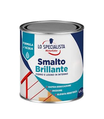Lo Specialista Mistercolor Esmalte Agua Brillante Blanco Hielo 0,5 L