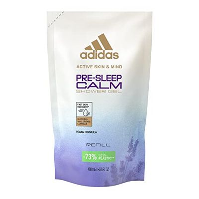 Adidas Active Skin & Mind, Pre-Sleep Calm Shower Gel Refill, Docciaschiuma Ricarica per Uomo e Donna, 400 ml - Unisex