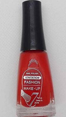 Fashion Make-Up FMU1400307 Vernis à Ongles Tentation N°7 Fire Red 11 ml