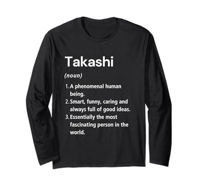 Takashi Definizione del nome Dizionario divertente Maglia a Manica
