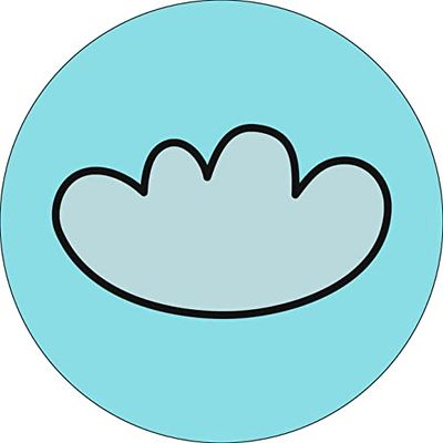Bonateks, Round Digital Printed Mouse Pad, Non-Slip Base, for Office and Home, Diameter:22cm