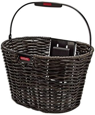 Structura Oval - Cesta de bicicletas, marrón oscuro
