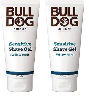 Bulldog Sensitive Shave Gel, 175ml, 2 Pack