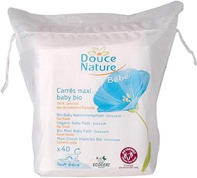 Euronat Carres Douceur Coton 60 Pièces - Lot de 12