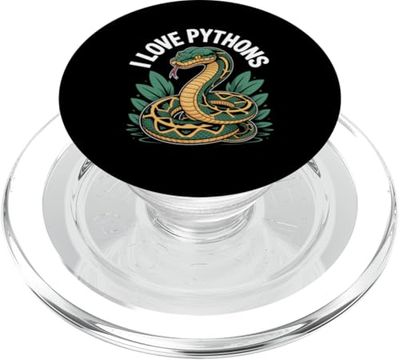 Amo a los Pythons PopSockets PopGrip para MagSafe