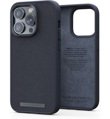 NJORD COQUE CUIR VERITABLE IPHONE 14 PLUS NOIR