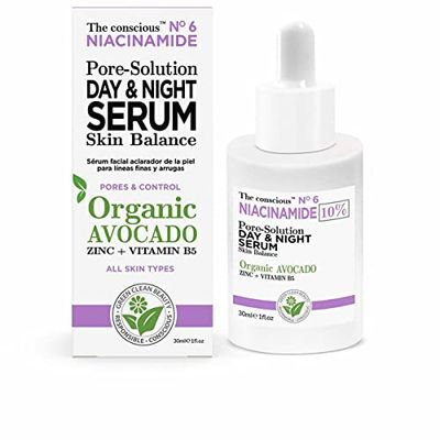 The Conscious Niacinamide Pore-solution Day & Night Serum Organic Avocado 30 Ml Mujer