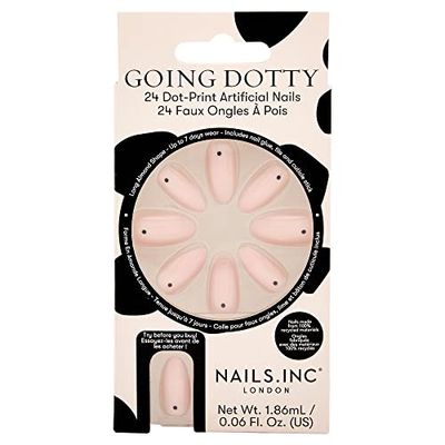 Nails.INC Going Dotty 24 unghie finte con stampa a pois
