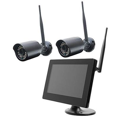 Kit di videosorveglianza PNI House WIFI200L - 2 touch screen LCD P2P Wi-Fi HD