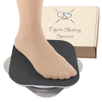 CRS Cross Kunstschaatsspinner, trainingshulpmiddel voor schaatsen, gymnastiek, dans- en balletpirouette, metalen 20 cm spin-trainer (spinner)
