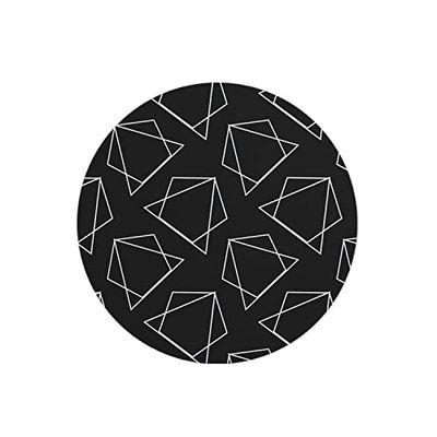 Questo Casa, Round Digital Printed Mouse Pad, Non-Slip Base, for Office and Home, Diameter:22cm