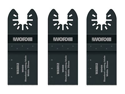WORX WA5012.3 35mm Sonicrafter Universal Standard End Cut Blade (3 Pieces)