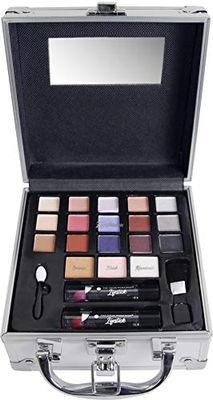 Markwins The Color Workshop - Valigetta Trucchi Travel in Colour Makeup Case - Valigetta Piccola con Specchio e Kit Trucchi Professionali Completo - Set Trucchi per un Makeup Giorno e Sera