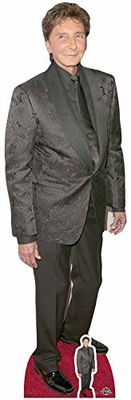 BARRY MANILOW LifeSize cardboardcut out con Free Mini Corte, cartón, Multicolor, 182 x 56 x 182 cm