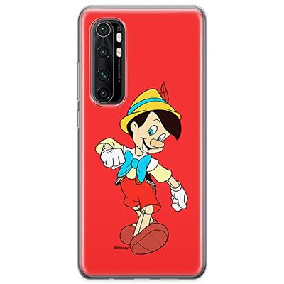 ERT GROUP mobiltelefonfodral för Xiaomi MI NOTE 10 Lite originalt och officiellt licensierat Disney mönster Pinocchio 001 anpassad till formen på mobiltelefonen, fodral tillverkad av TPU-plast