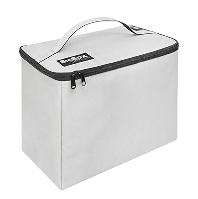 Wedo BigBox Cooler 582520 koeltas (polyester, volume: 16,5 l, thermische isolatie, 2 ritssluitingen) lichtgrijs