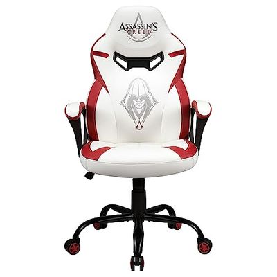 Subsonic - Chaise gaming Assassin's Creed, fauteuil gamer blanc taille S/M