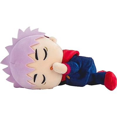 Club Mocchi Mocchi Tomy - Peluche Suya Jujutsu Yuji Itadori Fushiguro 20 cm - Jouets Doux à Collectionner - Jouets Héros Sous Licence Officielle - Pour Enfants 3+ Ans