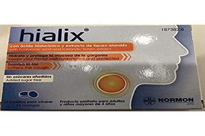 NORMON HIALIX- hidrata y protege la mucosa de la garganta, negro