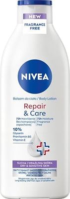 NIVEA Repair & Care - Lozione per il corpo sensibile, idratante e protettiva, inodore, 400 ml