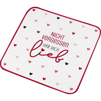 GRUSS & CO Magic towel with NVHDL motif, small towel, guest towel, pressed shape, 30 cm x 30 cm, cotton, gift, funny surprise, 74385