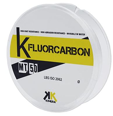 KIMERA MT 50, K-fluorocarbon Fil de pêche Mixte, Cristal, 0.11