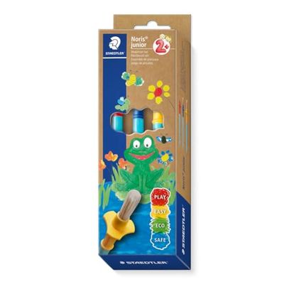 STAEDTLER Noris Junior Ensemble de pinceaux synthétiques Couleurs Assorties Tailles Assorties