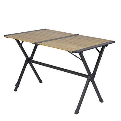 Bo-Camp Urban Outdoor Urban Outdoor Lamel Table-Maryland-111 x 72 x 70 cm, Color Gris