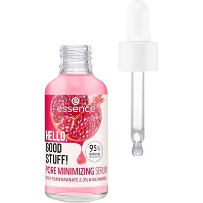Essence Cosmetics HELLO, GOOD STUFF! PORE MINIMIZING Siero Viso, idratante, levigante, rifinitura dei pori, naturale, 30 ml