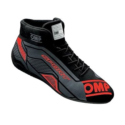 Omp Unisex Sport Ankle Boots My2022 Black/Red Size 45 Fia 8856-2018 Boat Shoe, Standard, 10.5 UK