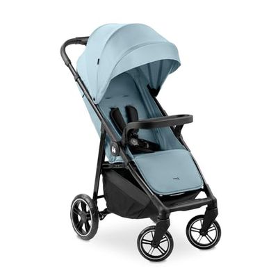 hauck Shop N Care Compacte kinderwagen – tot 22 kg, kantelbaar, opvouwbaar met bekerhouder, regenbescherming, zonneklep (UPF 50+) en boodschappenmand XL – Dusty Blue